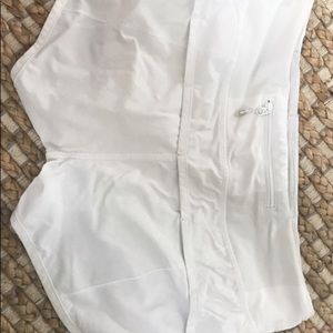 White lulu lemon shorts